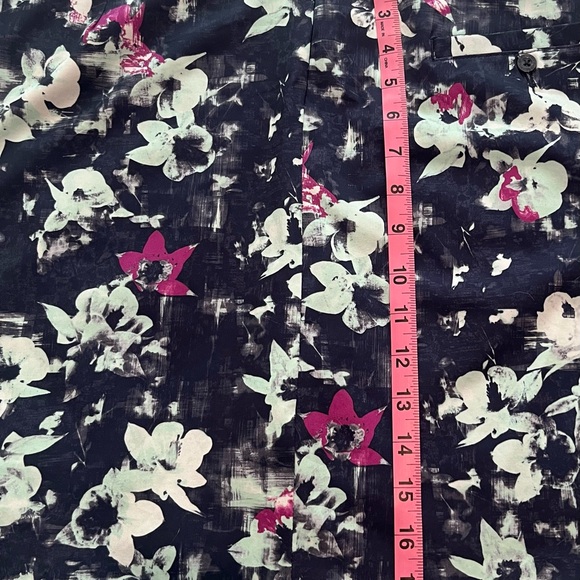 Lady Hagen Navy Floral Golf Pickleball Tennis Skort with Back Zip Size 16 - Picture 6 of 6